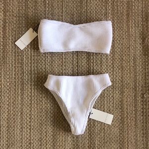 Indah Sancho and Rosario bikini in white - NWT